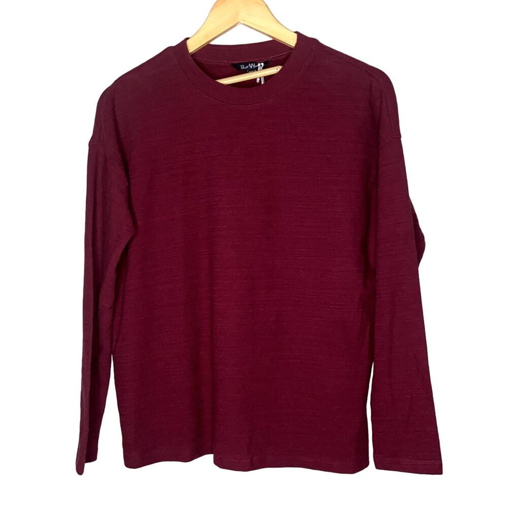 Velvet Heart Sweater Women XS Crewneck Stretch Minimalist Comfy NWT *
